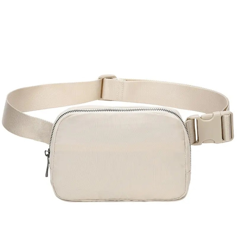 Minimalist Cream Belt Bag
